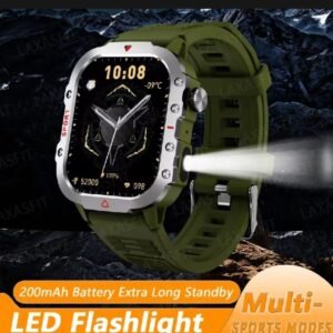 ⌚ Laxafit H11 Smart Watch – 2.01″ HD Screen | LED Flashlight | Bluetooth Calling | Health & Sports Tracker