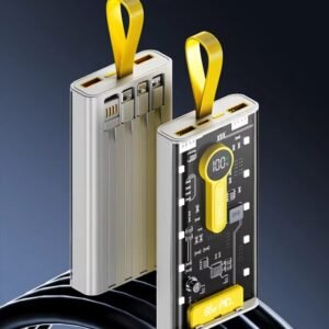 20000mAh Power Bank With Cable 22.W Fast Charging Multiple USB Port