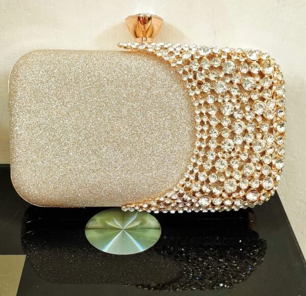 Glitter and stone purse