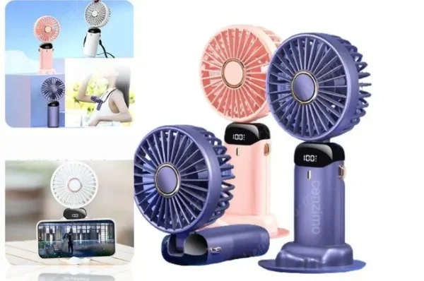 Portable Digital Display Fan – স্টাইলিশ, স্মার্ট ও সুপার কুলিং!