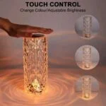 Rose Diamond Table Lamp – Elegant Lighting for Home or Office
