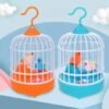 Baby Birds Toys, Singing & Chirping Bird in a Cage – Blue | TOYANDONA