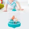 Baby Birds Toys, Singing & Chirping Bird in a Cage – Blue | TOYANDONA