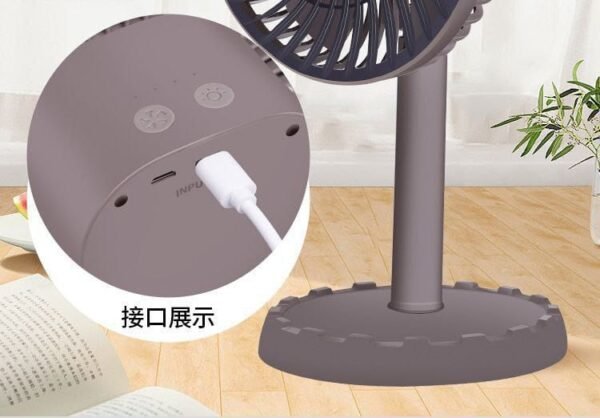 JYSUPER JY-2218 Mini Charger Fan 4000mAh Battery এক চার্জে চলবে 10 ঘণ্টা