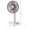 JYSUPER JY-2218 Mini Charger Fan 4000mAh Battery এক চার্জে চলবে 10 ঘণ্টা