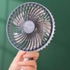 JYSUPER JY-2218 Mini Charger Fan 4000mAh Battery এক চার্জে চলবে 10 ঘণ্টা