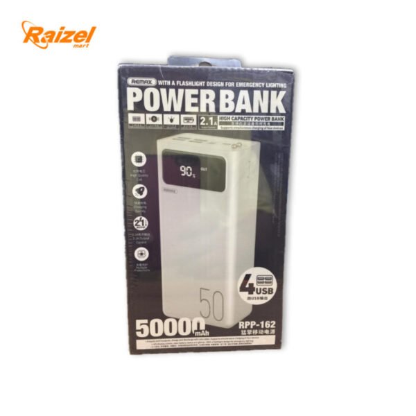 Remax RPP-162 50000mAh Power Bank with 4 USB Ports & LED Display