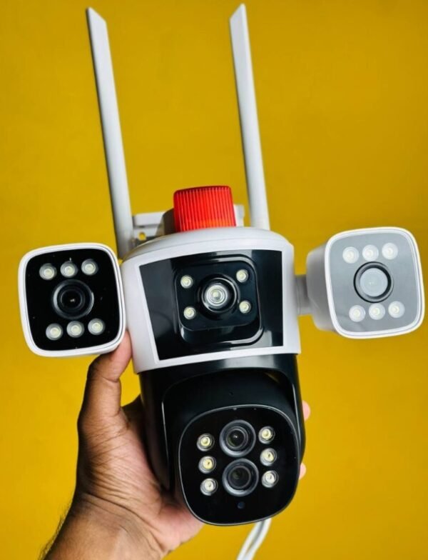 Bullet Dome PTZ 5 Lens Three Screens Security CCTV Network Outdoor Camera