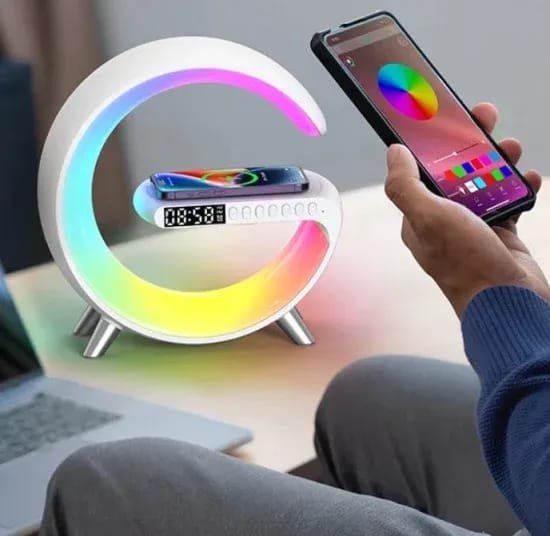 G63 Atmosphere RGB Light Bluetooth Speaker With Wireless Charging