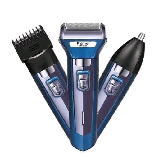 KEMEI KM-6330 3 IN 1 HAIR TRIMMER GROOMING KIT