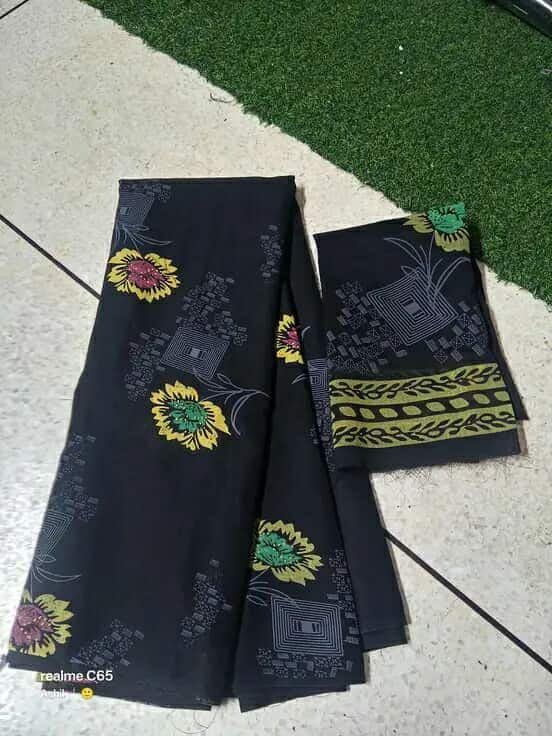 Pure jorjet with digital print saree and blouse unstitched