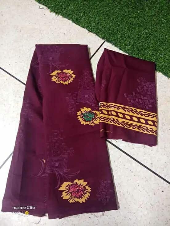 Pure jorjet with digital print saree and blouse unstitched