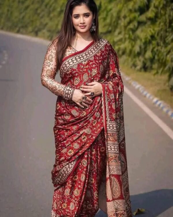 ✨ টপেটর সিল্ক ডিজিটাল প্রিন্ট শাড়ি