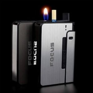 FOCUS Multifunctional Cigarette Case with Lighter