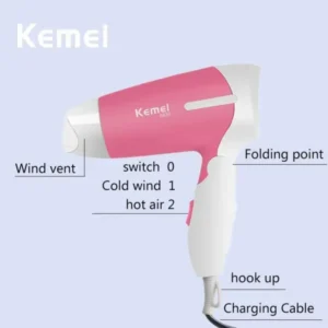 Kemei KM-6830 Professional Hair Dryer for Women Code : 3805
