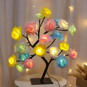 IMG-8709 24 LED Rose Flower Tree Lamp