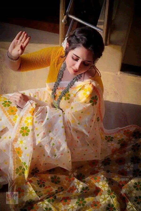 1723477882_L_2 Skin Print Resmi Silk Sharee with Blouse Piece