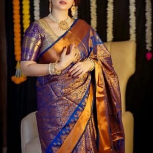 Benaroshi Katan Saree with blause pcs