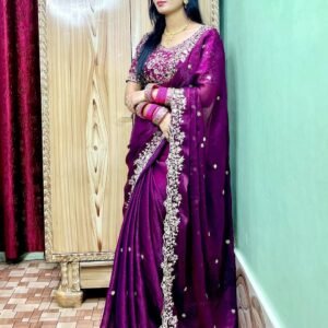 অরিজিনাল জিম্মি চু ফেব্রিক শাড়ি