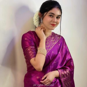 প্রিমিয়াম জাপানি সিল্ক শাড়ি (Blouse Piece সহ)🚚 সারাদেশে ফ্রি হোম ডেলিভারি